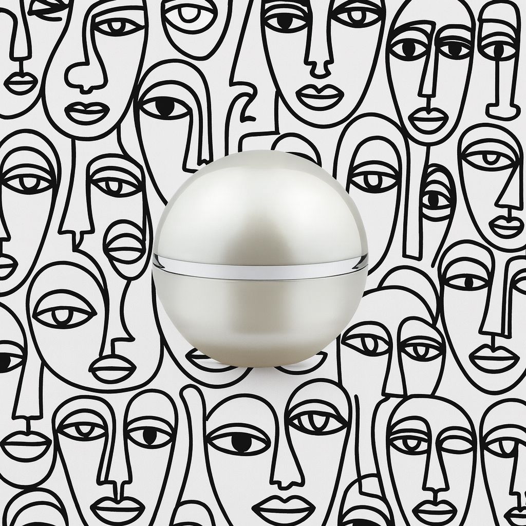Set 50 Borcănașe Acrilice Sferice 50g – Alb, Roșu, Auriu, cu Capac și Liner, Recipiente Cosmetice Goale pentru Creme și Machiaj