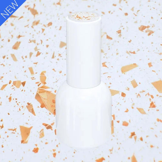 4pcs. Premium Top Coat 15ml - Matte Flakes Rose Gold