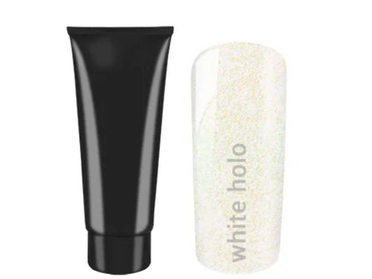 10pcs. AcrylGel 30ml Tube - White Holo Color